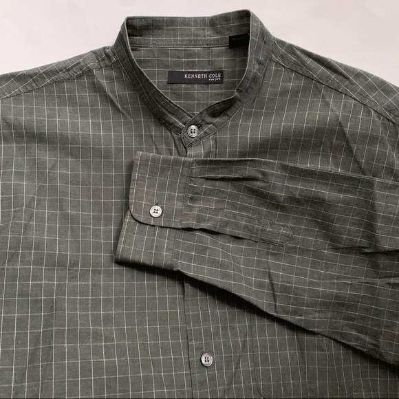 Kenneth Cole Other - Kenneth Cole :: gray windowpane plaid dress shirt